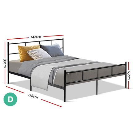 Artiss Bed Frame Double Metal Bed Frame SOL.