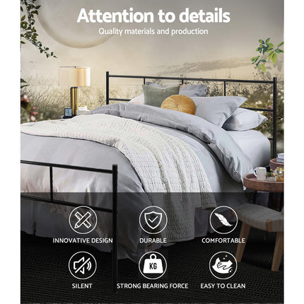 Artiss Bed Frame Queen Metal Bed Frame SOL.