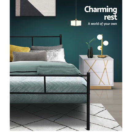 Artiss Bed Frame Queen Metal Bed Frame SOL.