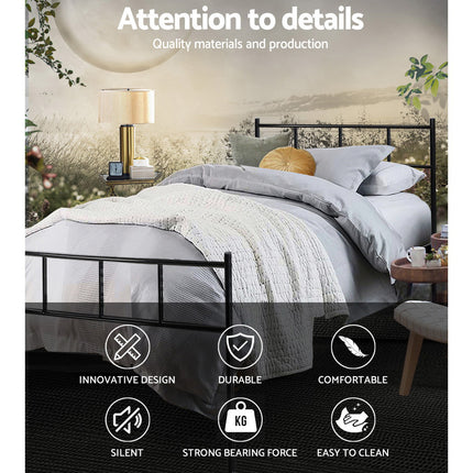 Artiss Bed Frame Single Metal Bed Frame SOL.