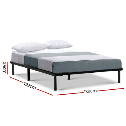 Artiss Bed Frame Double Size Metal Bed Frame TED.