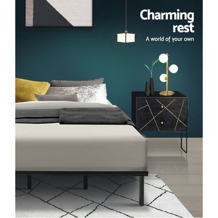 Artiss Bed Frame Queen Size Metal Bed Frame TED.
