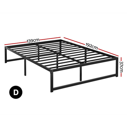 Artiss Bed Frame Double Size Metal Bed Frame TINO.