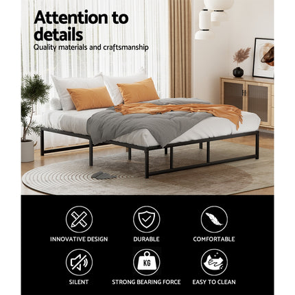 Artiss Bed Frame King Size Metal Bed Frame TINO.