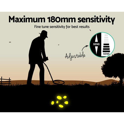 Metal Detector 180MM Deep Sensitive Waterproof Pinpointer Treasure Hunter Yellow.