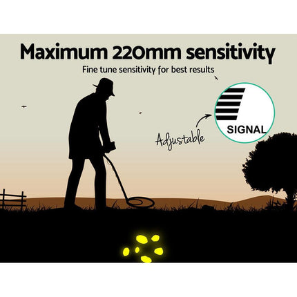 Metal Detector 220MM Deep Sensitive Waterproof Pinpointer Treasure Hunter Shovel.