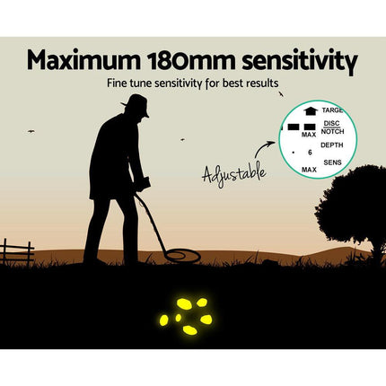 Metal Detector 180MM Deep Sensitive Waterproof Treasure Hunter Gold Digger.
