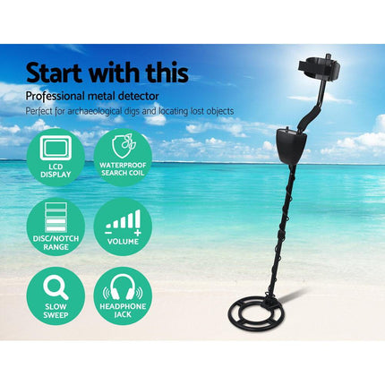 Metal Detector 220MM Deep Sensitive Waterproof Treasure Hunter Gold Digger.