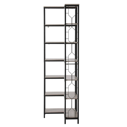 Artiss 6 Tiers Bookshelf Corner Shelf Bookcase Display Shelves Oak.