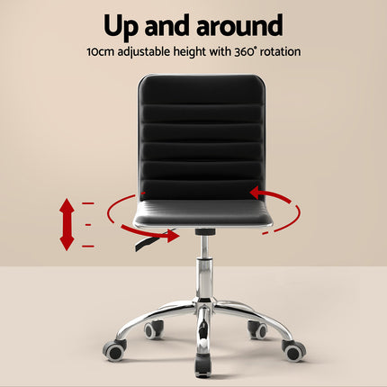 Artiss Computer Desk Office Chair Set Desks with Keyboard Shelf Try Black.