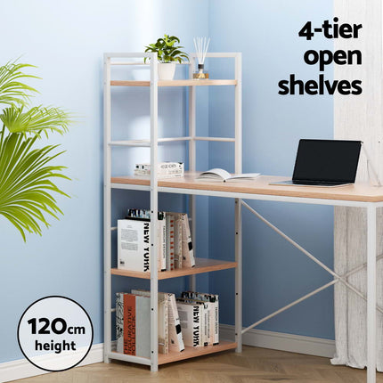Artiss Computer Desk Shelf Oak 120CM.