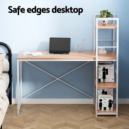 Artiss Computer Desk Shelf Oak 120CM.