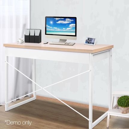 Artiss Computer Desk Drawer Storage Oak 100CM.