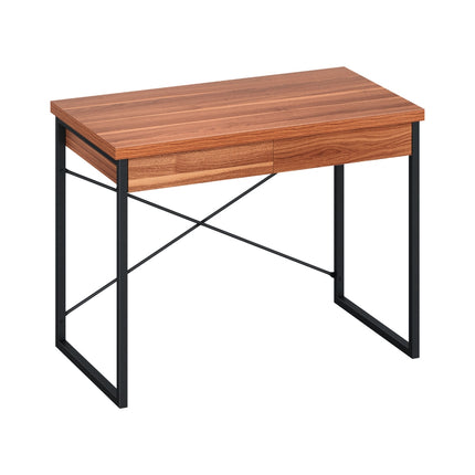 Artiss Computer Desk Drawer Storage Walnut 100CM.