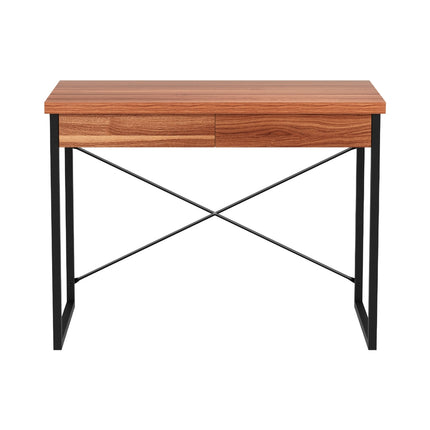 Artiss Computer Desk Drawer Storage Walnut 100CM.
