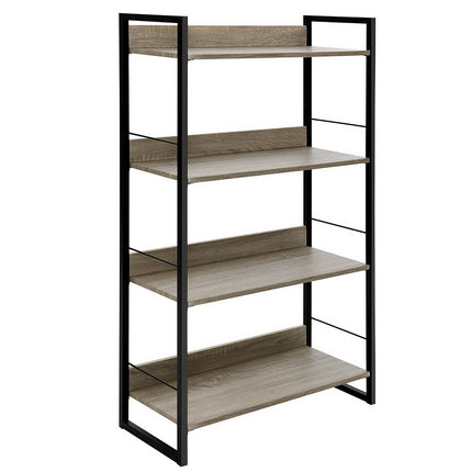 Artiss Bookshelf 4 Tiers - NOE Black and Oak.