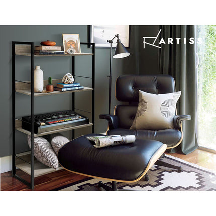 Artiss Bookshelf 4 Tiers - NOE Black and Oak.