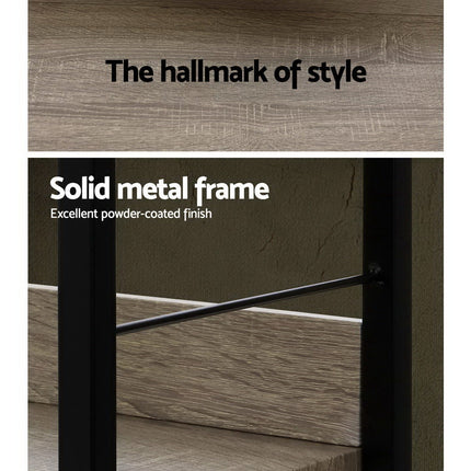 Artiss Bookshelf 4 Tiers - NOE Black and Oak.
