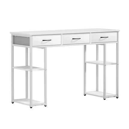 Artiss Computer Desk Drawer Shelves Study Table 120CM White.