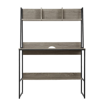 Artiss Computer Desk Bookshelf Storage Grey 100CM.