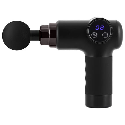 Everfit Massage Gun 8 Speed 4 Heads Vibration Muscle Massager Chargeable Black.