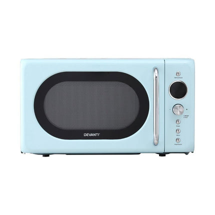 Devanti 20L Microwave Oven 800W Blue.