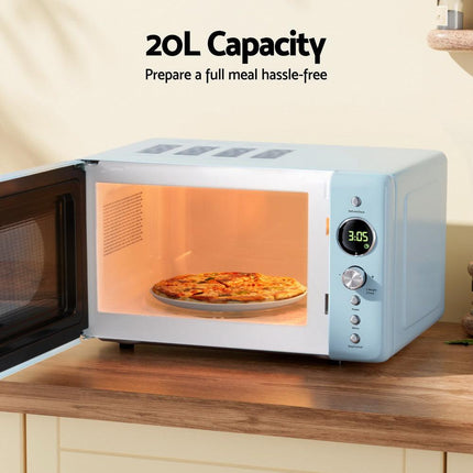 Devanti 20L Microwave Oven 800W Blue.
