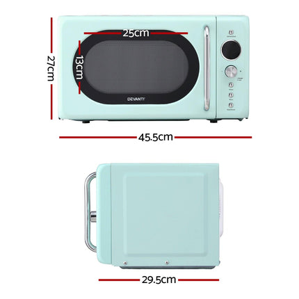 Devanti 20L Microwave Oven 700W Green.