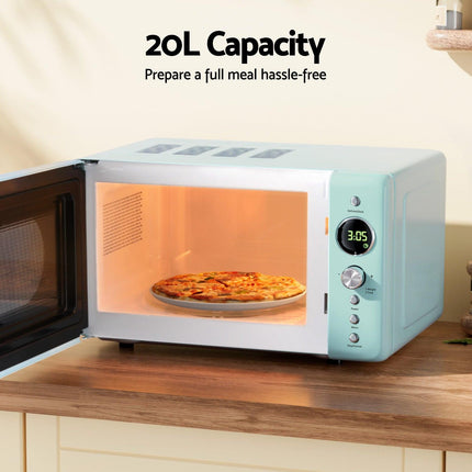 Devanti 20L Microwave Oven 700W Green.