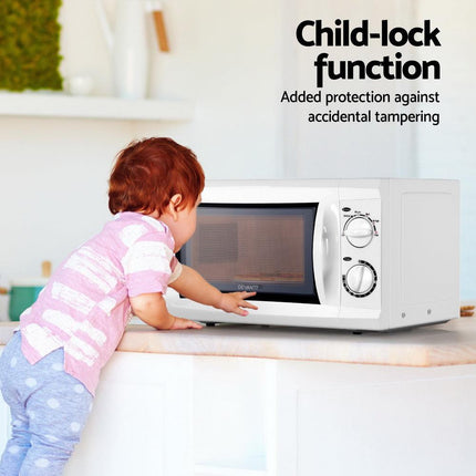 Devanti 20L Microwave Oven 800W White.
