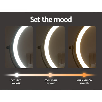 Embellir Extendable Makeup Mirror 10X Magnifying Double-Sided Bathroom Brown.