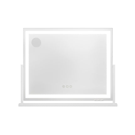 80x65cm Embellir Makeup Mirror Hollywood Vanity with LED Light White Frame.