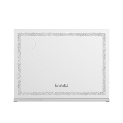 Embellir Bluetooth Makeup Mirror 80x58cm Hollywood Vanity with LED Light Crystal.