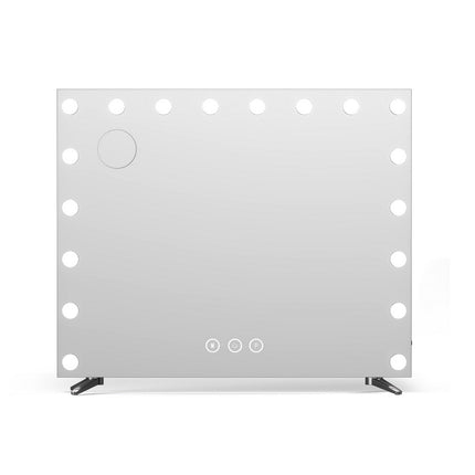 80x65cm Embellir Makeup Mirror Hollywood Vanity with LED Light Silver Legs.