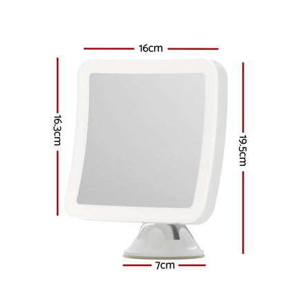 Embellir Makeup Mirror 10X Magnification LED Light Adjustable Rotation Cordless Suction Cup.