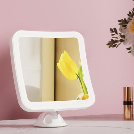 Embellir Makeup Mirror 10X Magnification LED Light Adjustable Rotation Cordless Suction Cup.