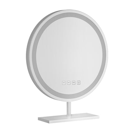 Embellir Makeup Mirror 40x40cm Hollywood Vanity with LED Light Tabletop Round.
