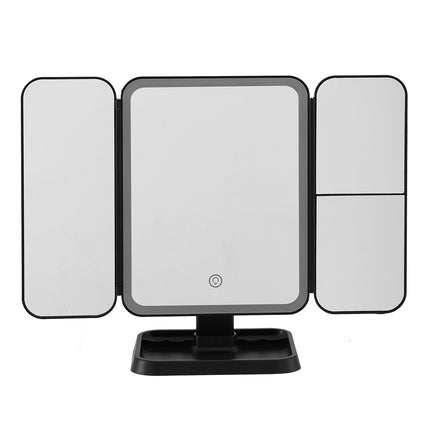 Embellir LED Makeup Mirror Tri-fold Lighted Vanity Mirrors 1X2X3X Magnifications.
