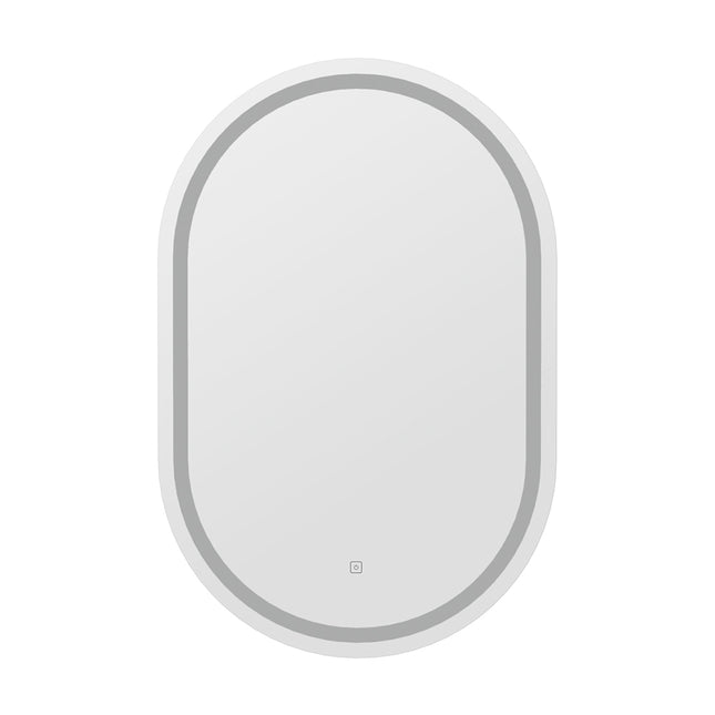 Embellir LED Wall Mirror With Light 50X75CM Bathroom Decor Oval Mirrors Vanity.