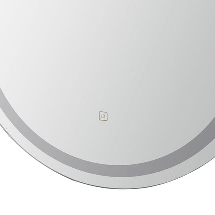 Embellir LED Wall Mirror With Light 50X75CM Bathroom Decor Oval Mirrors Vanity.