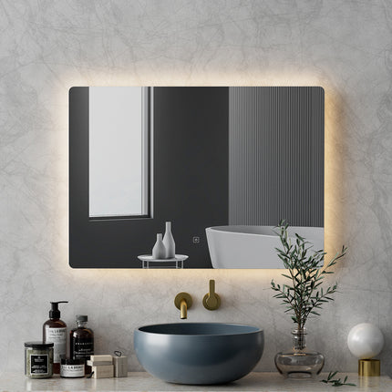 Embellir Bluetooth Makeup Mirror 80x58cm Hollywood Vanity with LED Light Wall.