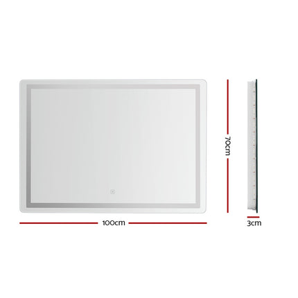 Embellir Bluetooth Makeup Mirror 80x58cm Hollywood Vanity with LED Light Wall.