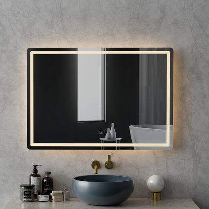 Embellir Bluetooth Makeup Mirror 80x58cm Hollywood Vanity with LED Light Wall.