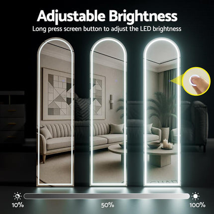 Embellir LED Full Length Mirror Floor Dressing Mirror 160cm.