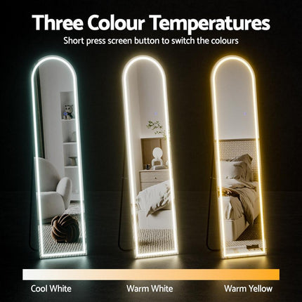 Embellir LED Full Length Mirror Floor Dressing Mirror 160cm.