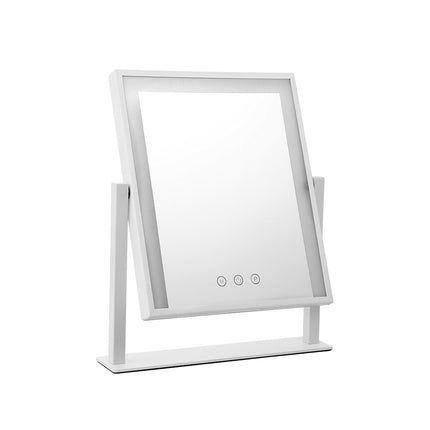Embellir Makeup Mirror 25x30cm Hollywood Vanity with LED Light Rotation White.