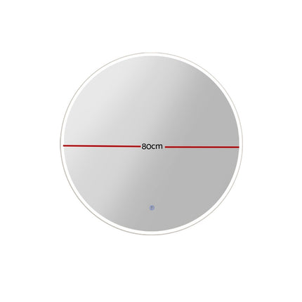 Embellir Wall Mirror 80cm with Led light Makeup Home Decor Bathroom Round Vanity.