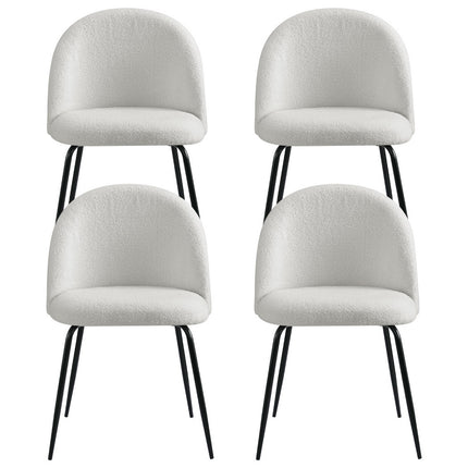 1 Set of 4 Artiss Dining Chairs White PU.