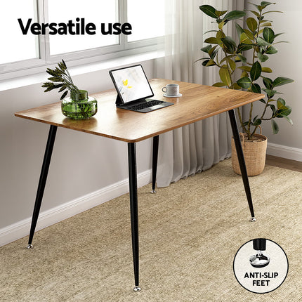 Artiss Dining Table 4 Seater Kitchen Cafe Wooden Table Rectangular 120CM.