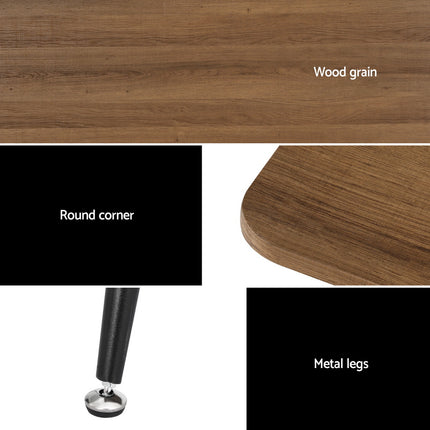 Artiss Dining Table 4 Seater Kitchen Cafe Wooden Table Rectangular 120CM.